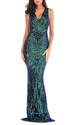 Beautiful Dubai Sexy Luxurious Sequin Prom Evening Gown - FashionByTeresa